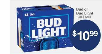 Kinney Drugs Bud or bud light offer