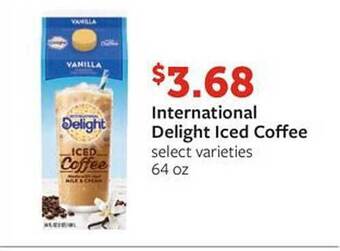 Fareway International delight iced coffee offer