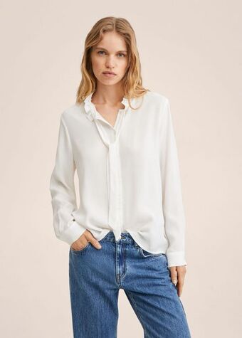 Mango Tie-neck blouse offer