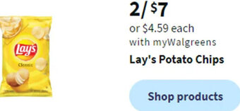 Walgreens Lay's Potato Chips offer