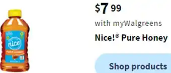 Walgreens Nice! Pure Honey offer