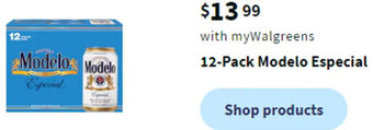 Walgreens 12-Pack Modelo Especial offer