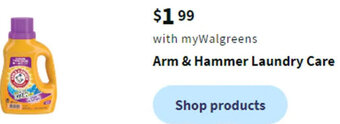 Walgreens Arm & Hammer Laundry Care offer