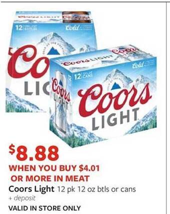 Fareway Coors light offer