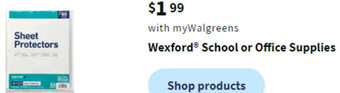 Walgreens Wexford School or Office Supplies offer