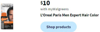 Walgreens L'Oreal Paris Men Expert Hair Color offer
