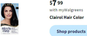 Walgreens Clairol Hair Color offer