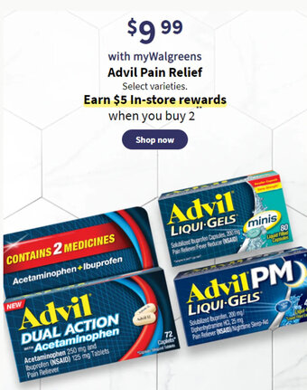Walgreens Advil Pain Relief offer