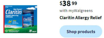 Walgreens Claritin Allergy Relief offer