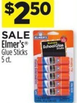 Dollar General Elmer's Glue Sticks offer