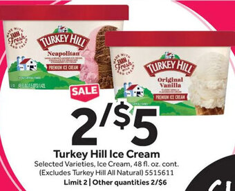 Stop&Shop Turkey Hill Ice Cream offer
