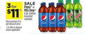 Dollar General Pepsi mtn dew offer