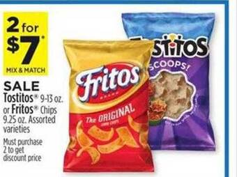 Dollar General Tostitos or fritos offer
