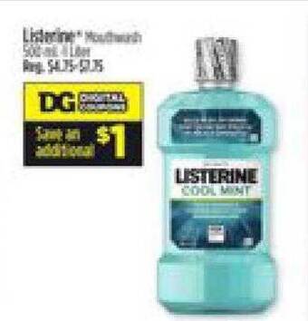 Dollar General Listerine mouthwash offer