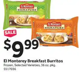 Stop&Shop El Monterey Breakfast Burritos 36 oz. offer