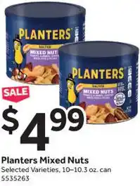 Stop&Shop Planters Mixed Nuts 10-10.3 oz. offer