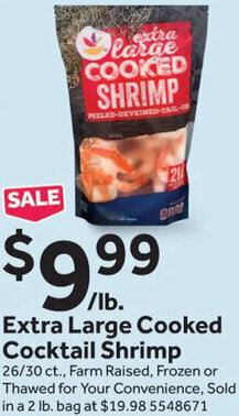 Stop&Shop Extra Large Cooked Cocktail Shrimp offer