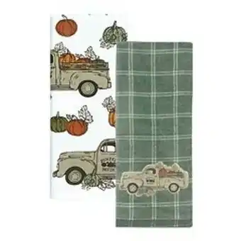 Kohl's Celebrate together™ fall farmhouse truck kitchen towel 2-pk. offer