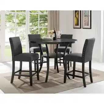 Aaron's 5 - piece wallace counter height table & 4 chairs offer