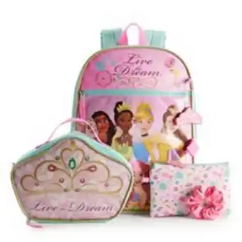Disney princess 5-piece backpack set