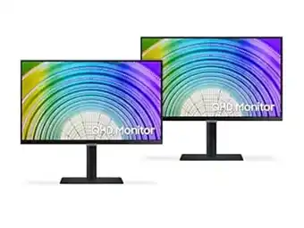 Samsung 24” s60ua qhd high resolution monitor with usb-c 2 pack offer
