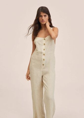 Mango 100% linen jumpsuit offer