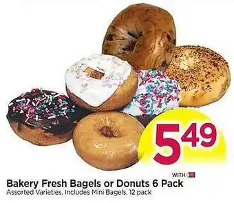 Tops Bakery fresh bagels or donuts 6 pack offer