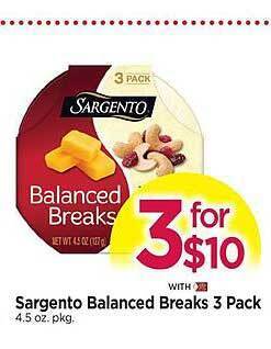 Tops Sargento balanced breaks 3 pack offer