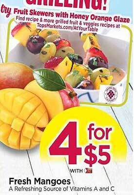 Tops Fresh mangoes offer