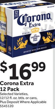 Stop&Shop Corona Extra 12 Pack offer