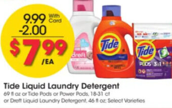 Kroger Tide Liquid Laundry Detergent offer