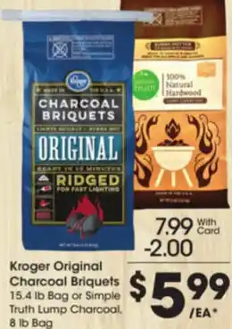 Kroger Kroger Original Charcoal Briquets 15.4 lb. offer