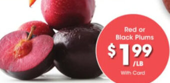 Kroger Red or Black Plums offer