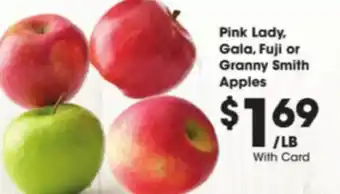 Kroger Pink Lady, Gala, Fuji or Granny Smith Apples offer