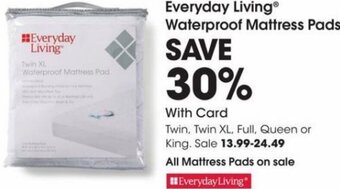 Fred Meyer Everyday Living Waterproof Mattress Pads offer