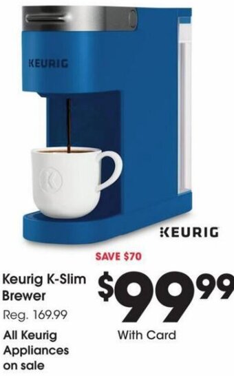 Fred Meyer Keurig K-Slim Brewer offer