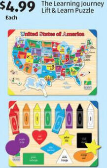 Aldi The Learning Journey Lift & Learn Puzzle offer