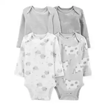 Kohl's Baby carter's 4-pack long-sleeve original bodysuits offer