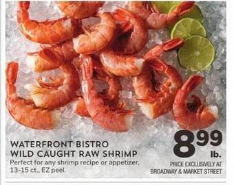Albertsons Waterfront bistro wild caught raw shrimp offer