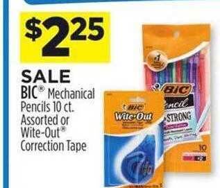 Dollar General Bic mechanical pencils offer