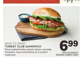 Albertsons Turkey club sandwich offer
