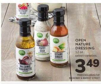 Albertsons Open nature dressing offer