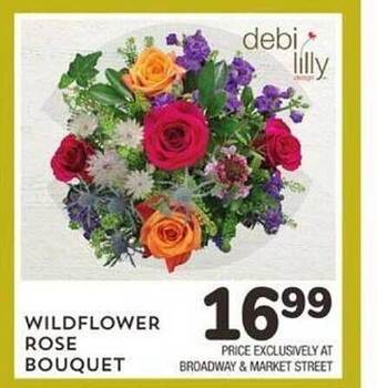 Albertsons Wildflower rose bouquet offer
