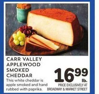Albertsons Carr valley applewood smoked cheddar offer