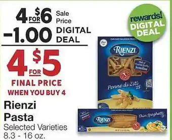 Amigos United Rienzi pasta offer