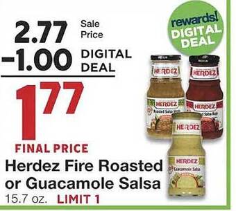 Amigos United Herdez fire roasted or guacamole salsa offer