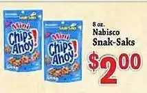 Food Depot Nabisco snak-saks offer