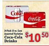 Food Depot Coca-cola drinks offer