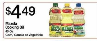 Jons International Mazola cooking oil offer