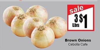 Rancho Markets Brown onions offer